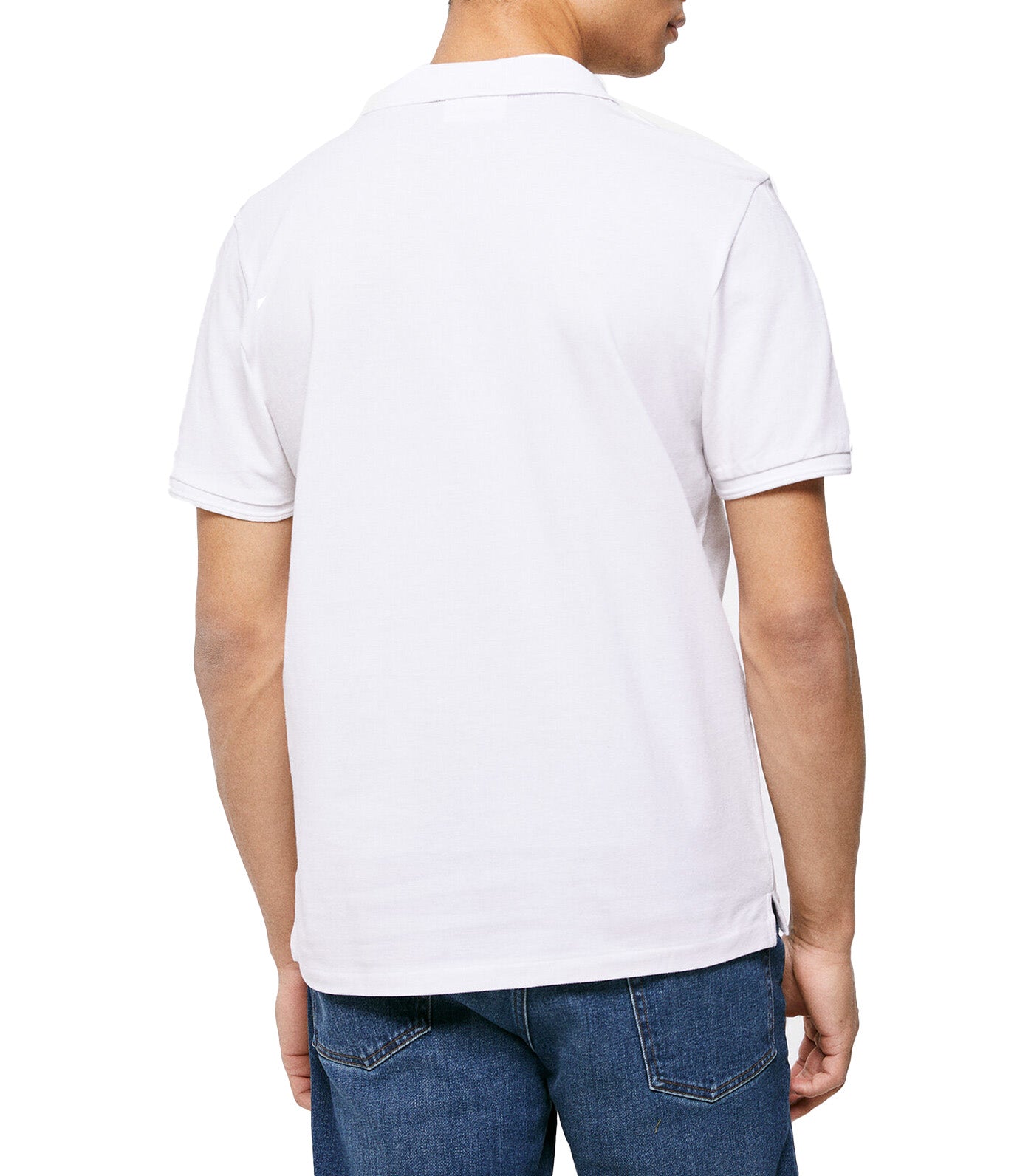 Essential Slim Fit Piqué Polo Shirt White