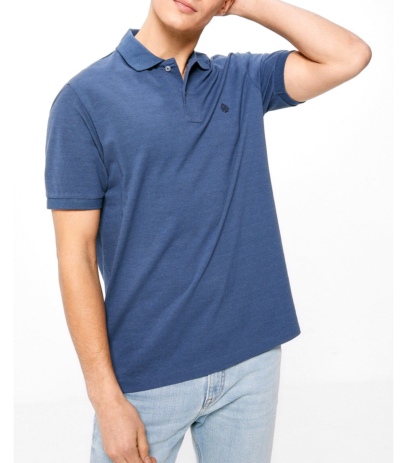 Overdyed Polo Shirt Blue