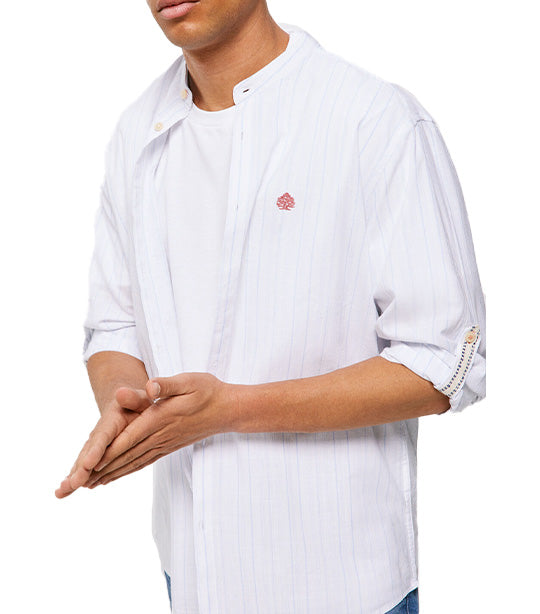 Light Mandarin Shirt White
