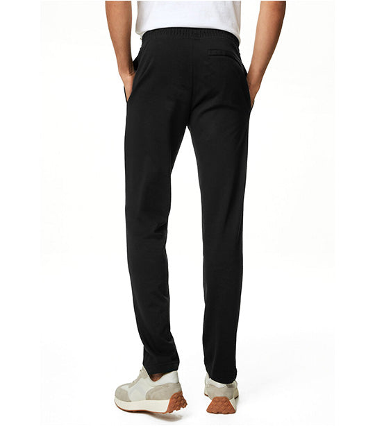 Marks & Spencer 2 Pack Cotton Rich Straight Leg Joggers Black Mix