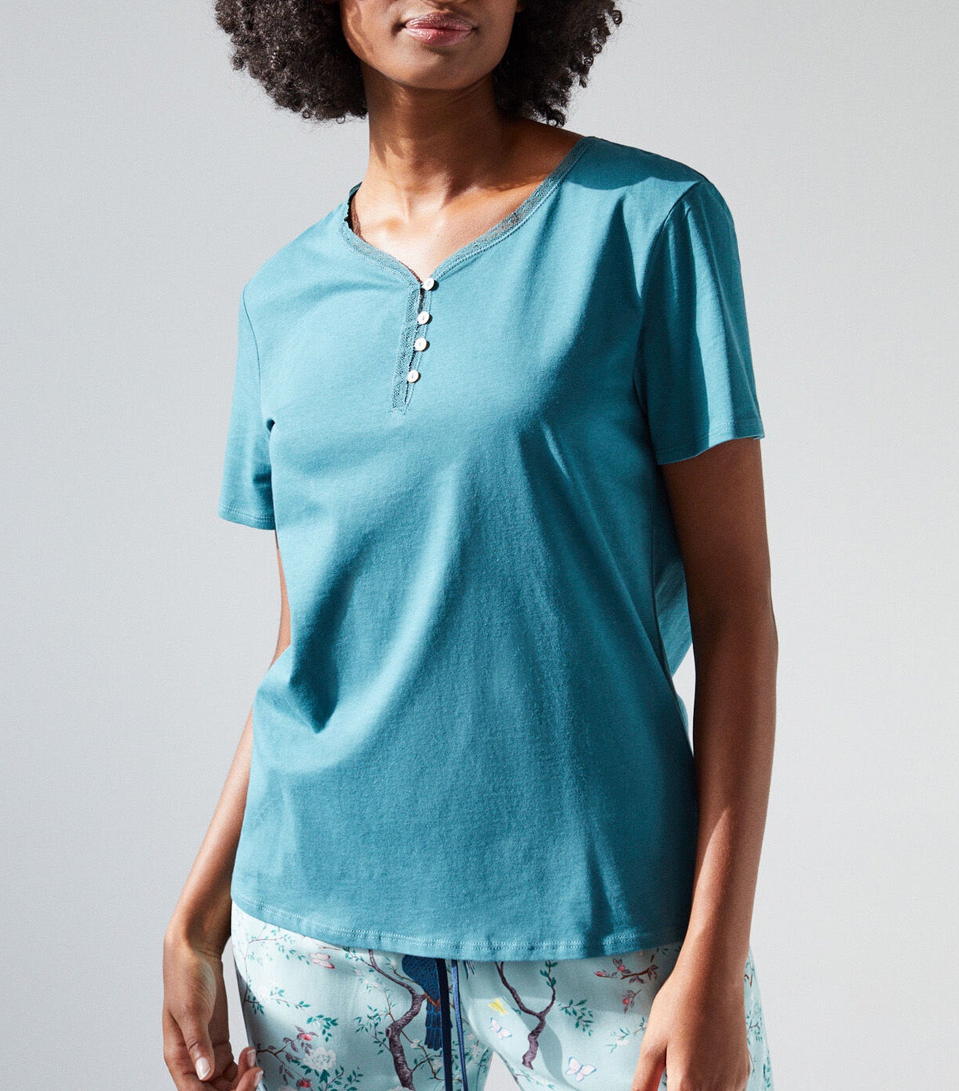 Short-Sleeved Top Blue