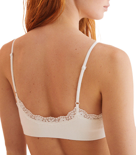 Women'secret White organic cotton triangle bra White Women Bras
