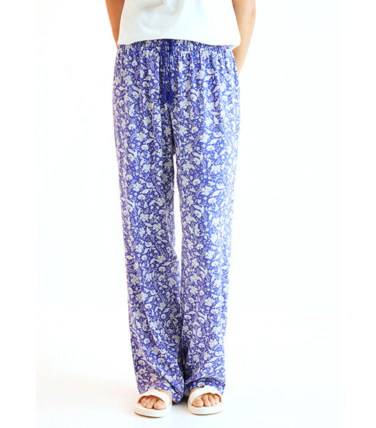 Printed Trousers Blue