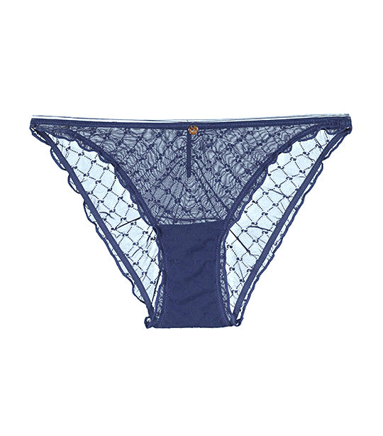 Classic Logo Tulle Panty Blue