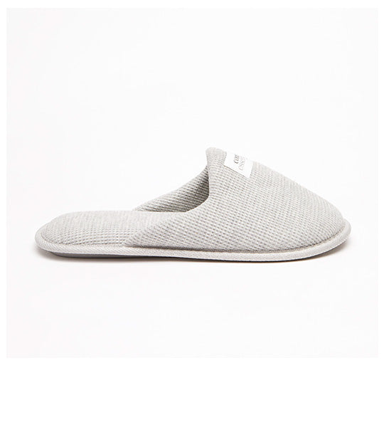 Textured Slippers Grey