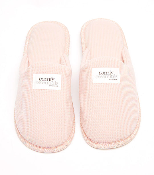 Textured Slippers Pink