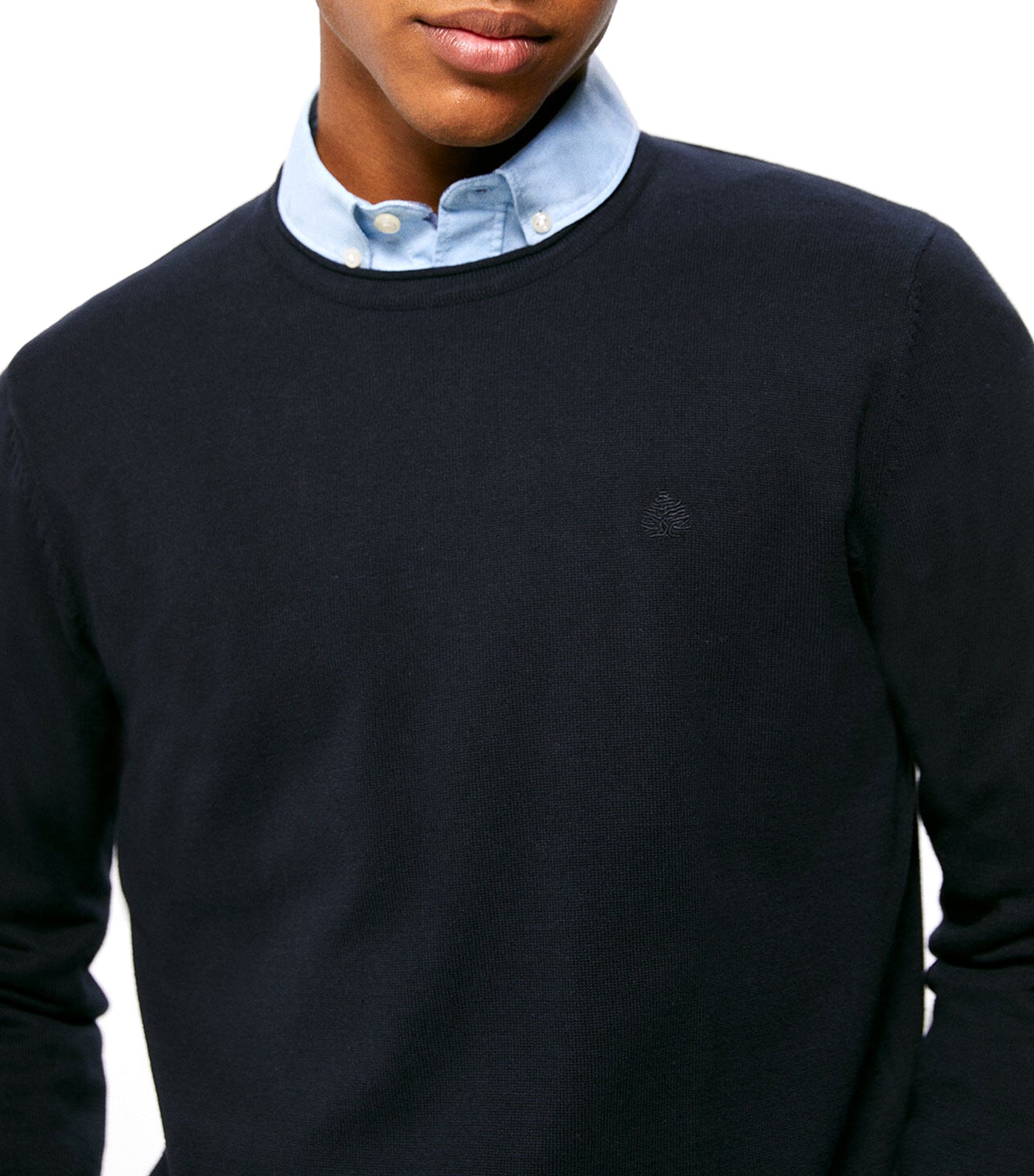 Basic Jumper with Elbow Pads Navy