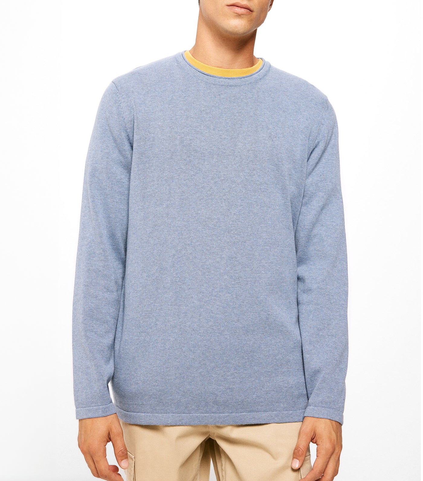 Basic Jumper with Elbow Pads Blue