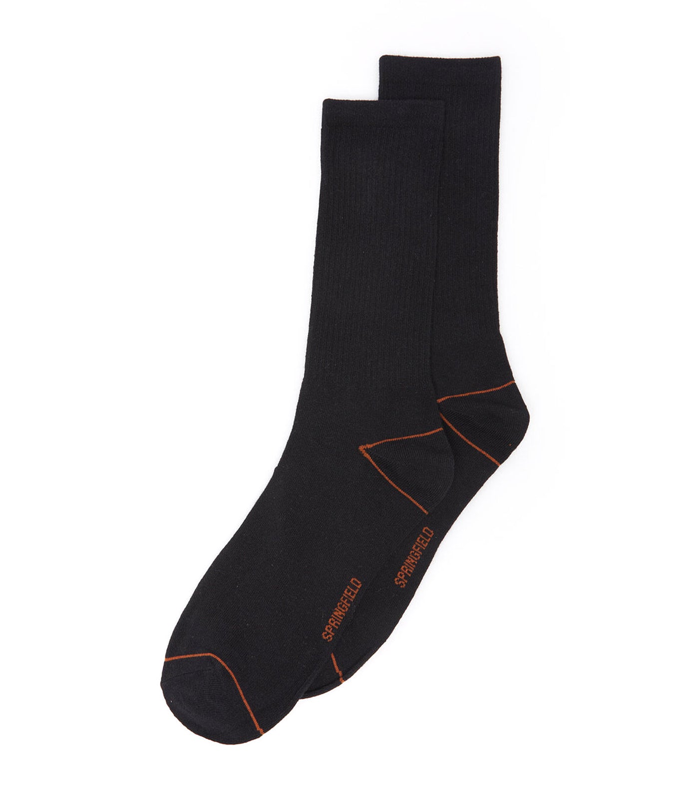 Basic Ribbed Socks Black