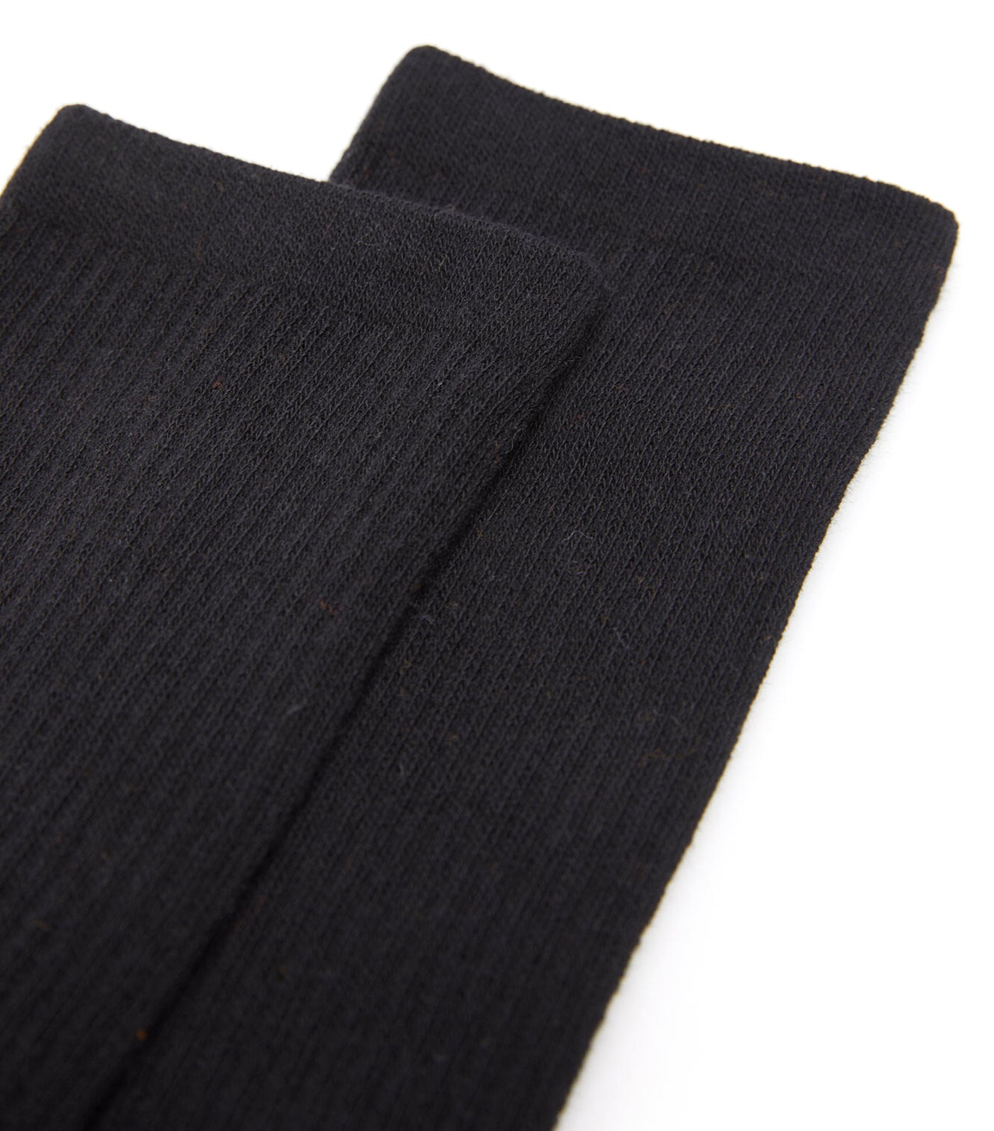 Basic Ribbed Socks Black