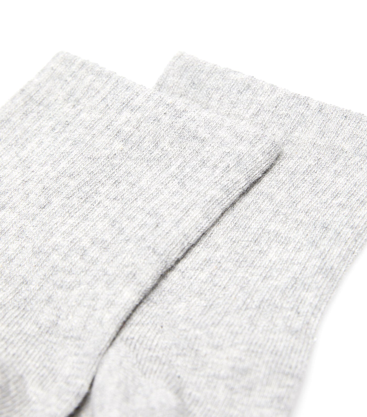 Ribbed Ankle Sports Socks Gray