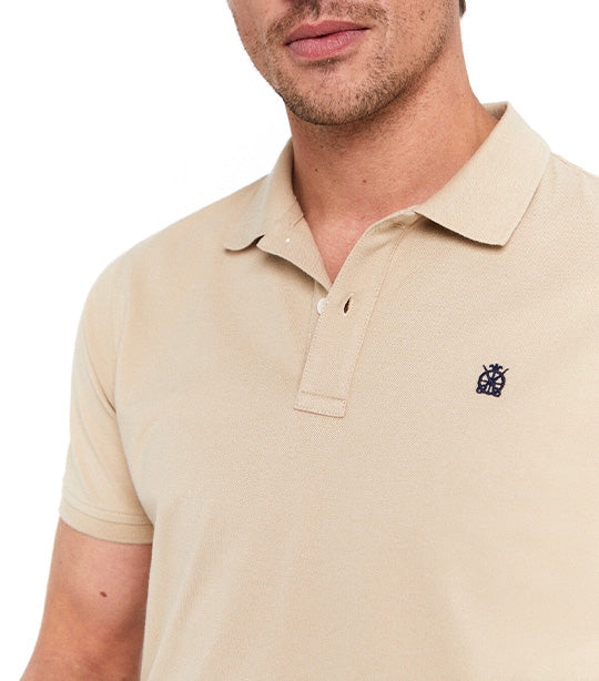 Essential Polo Shirt Beige