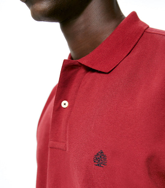 Basic Piqué Polo Red