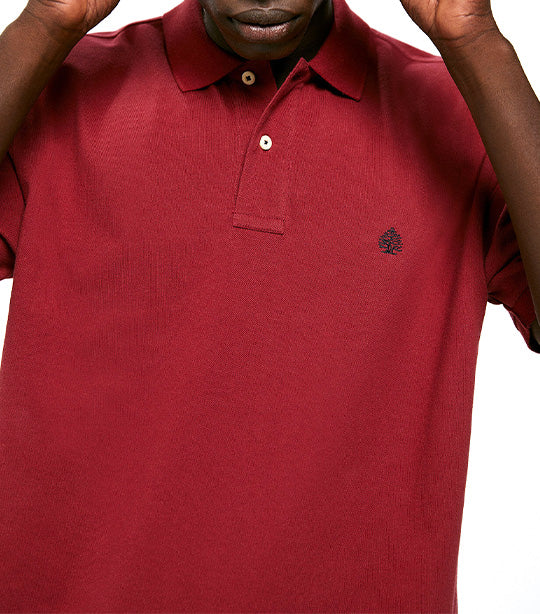 Basic Piqué Polo Red