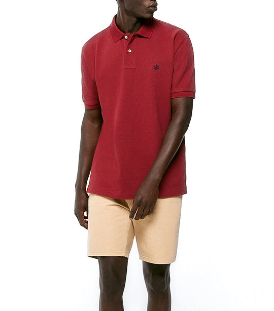 Basic Piqué Polo Red