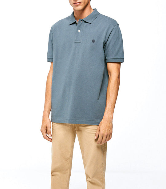 Basic Piqué Polo Blue