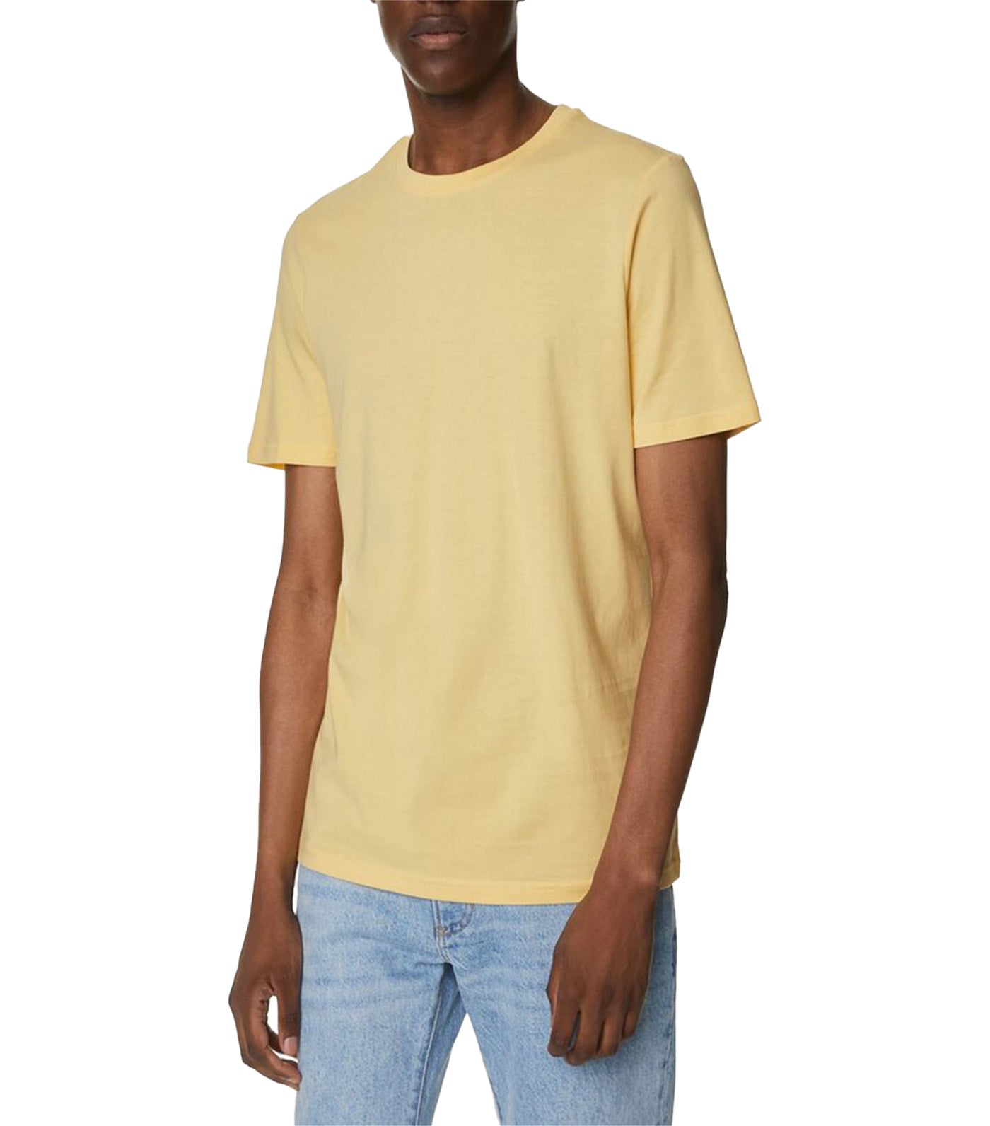 3 Pack Pure Cotton Crew Neck T-Shirts Yellow Mix
