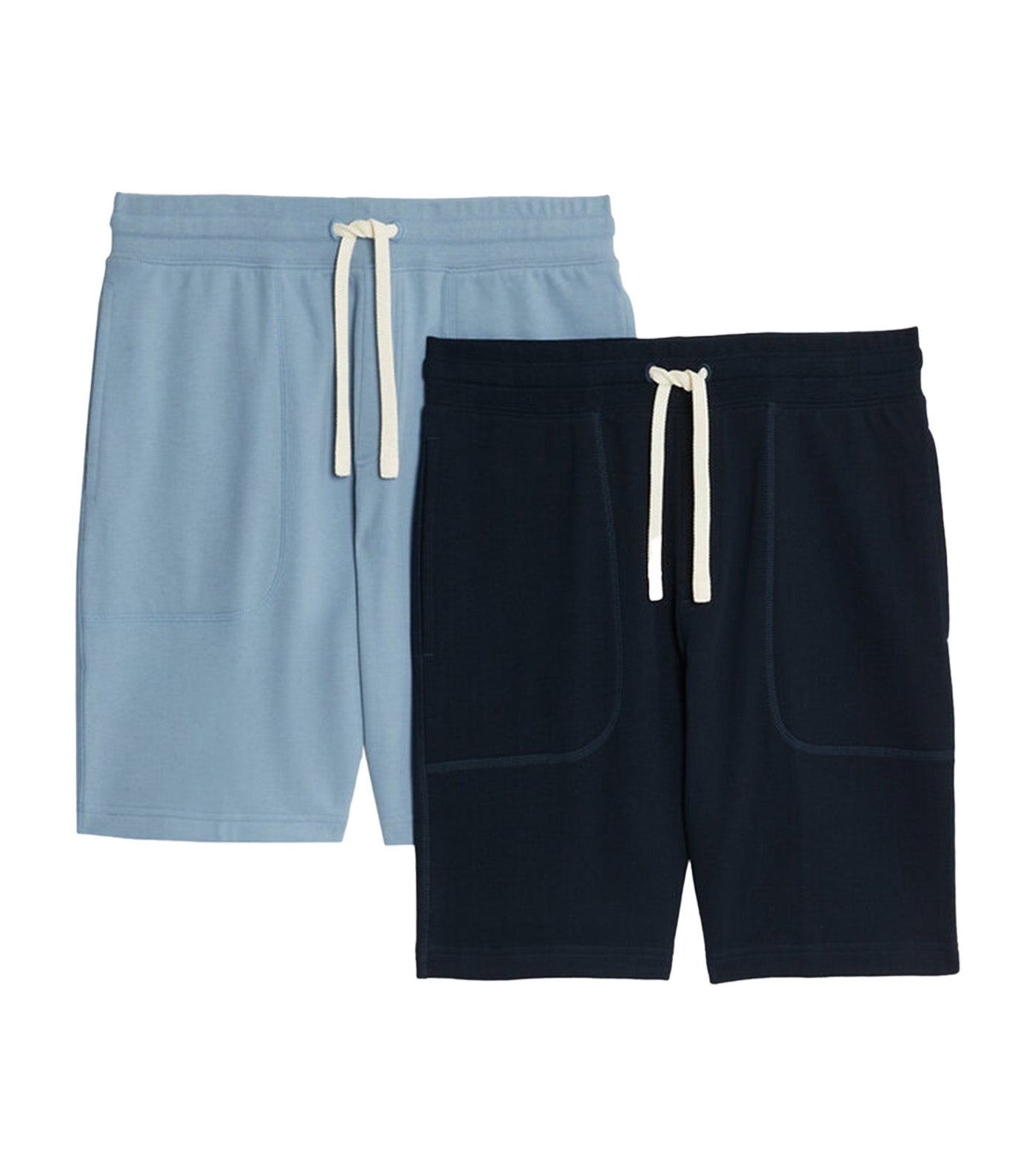 2-Pack Pure Cotton Jersey Shorts Blue Mix