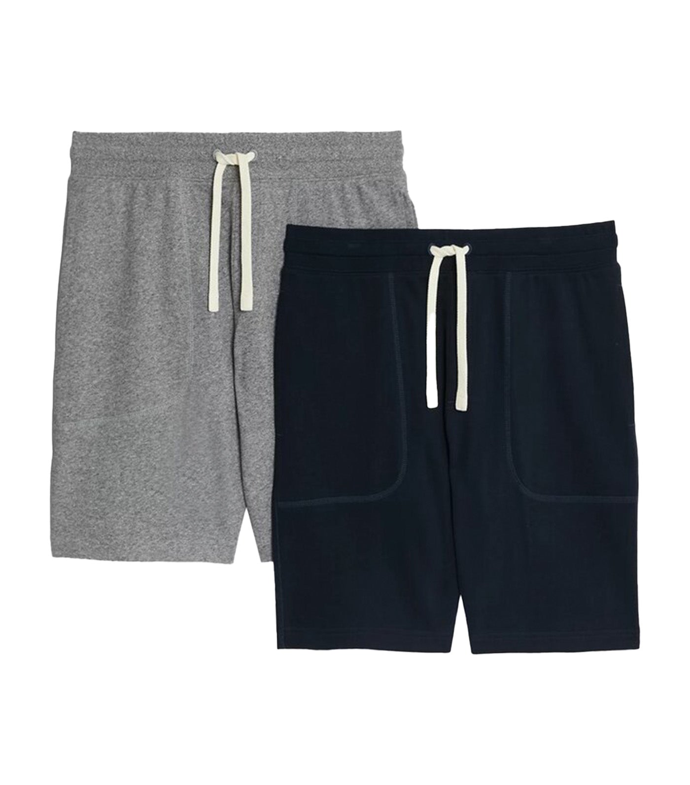 2-Pack Pure Cotton Jersey Shorts Gray Mix
