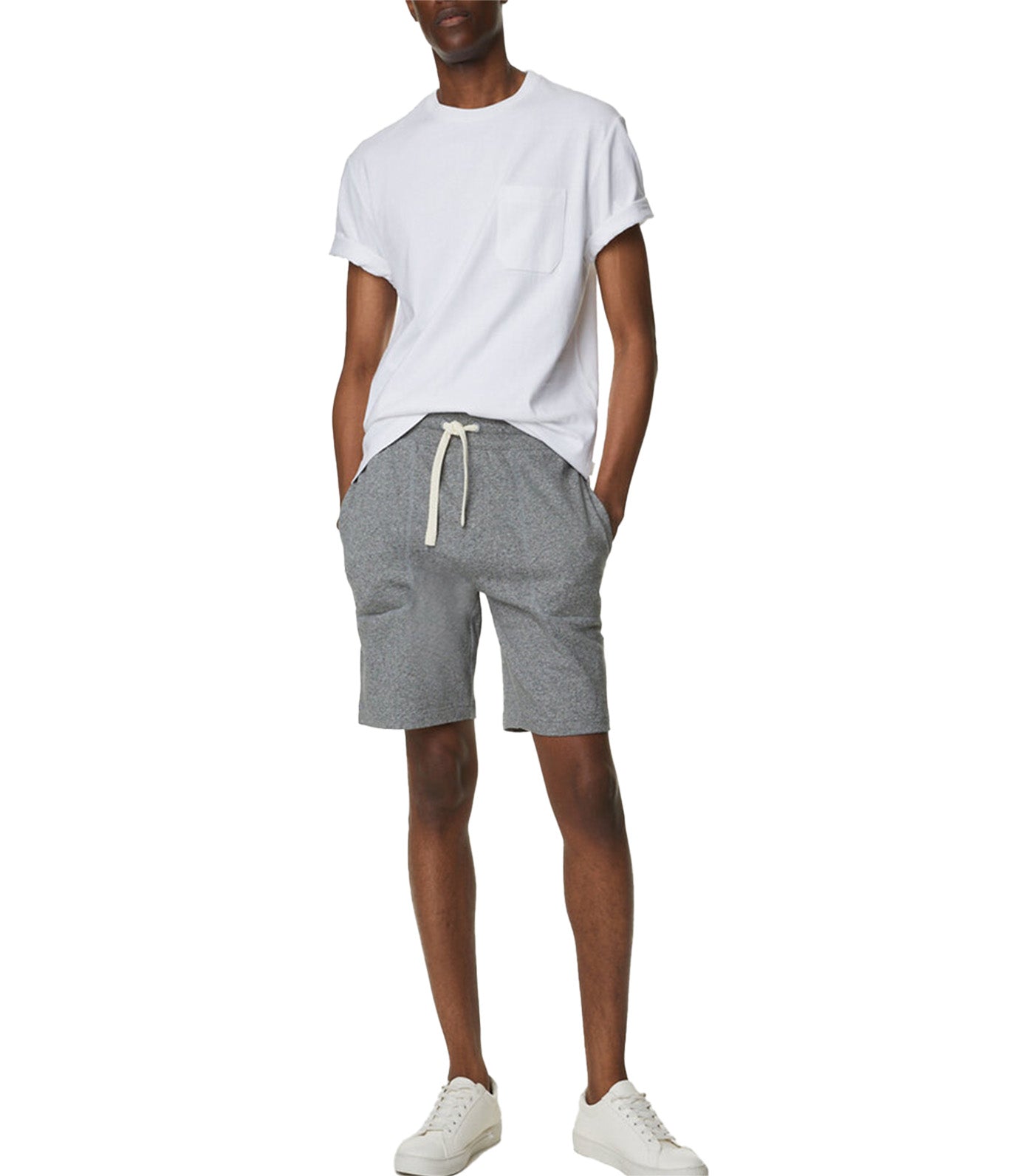 2-Pack Pure Cotton Jersey Shorts Gray Mix