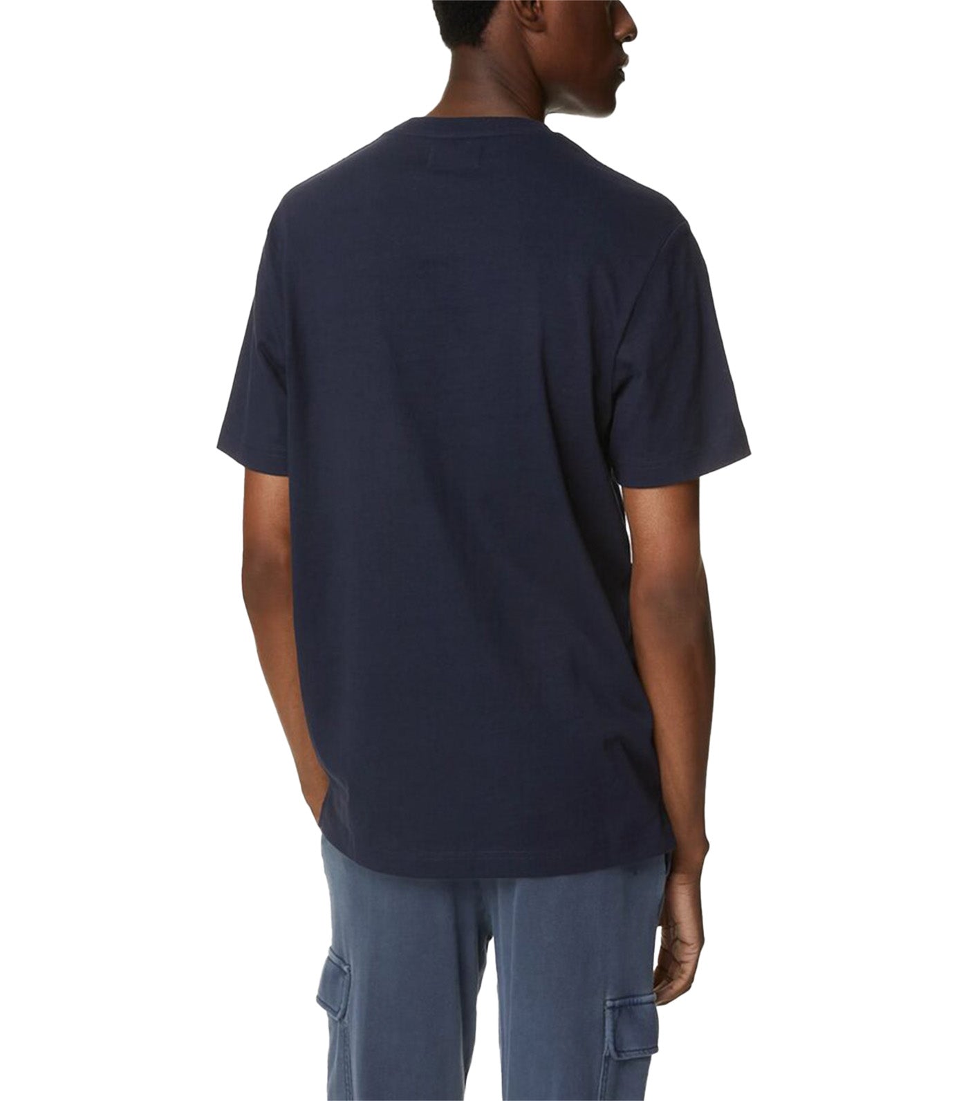 2-Pack Pure Cotton Crew Neck T-Shirts Navy Mix