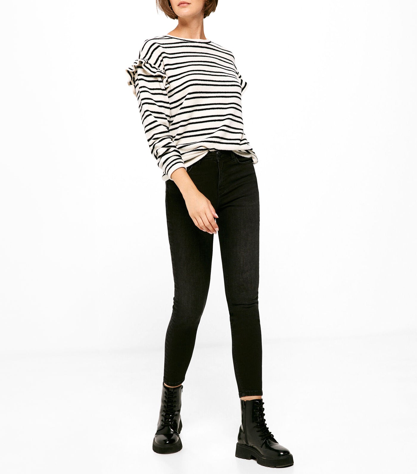Slim Cropped Jeans Sustainable Wash Black