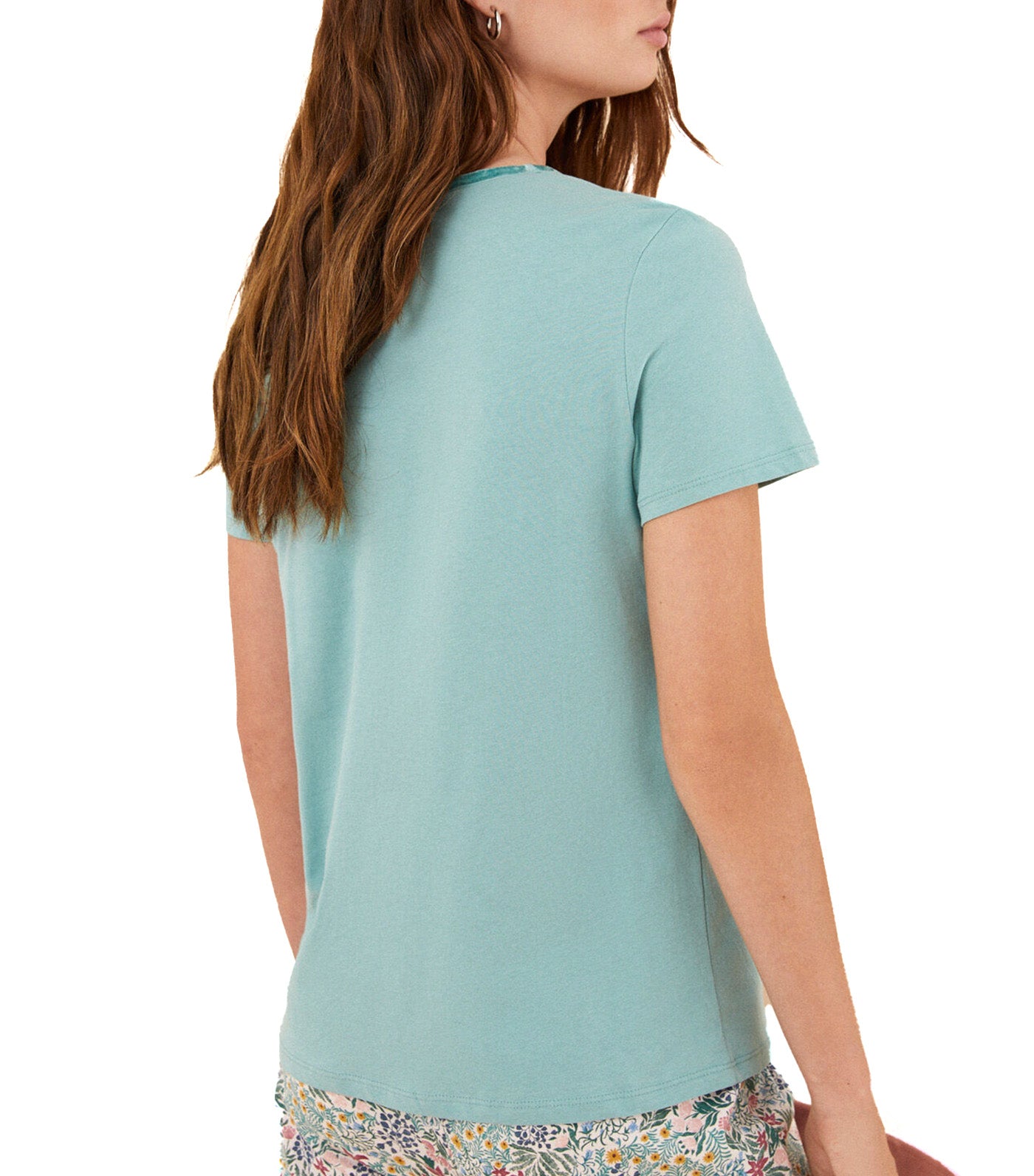100% Cotton Green Buttoned Short Sleeve T-Shirt