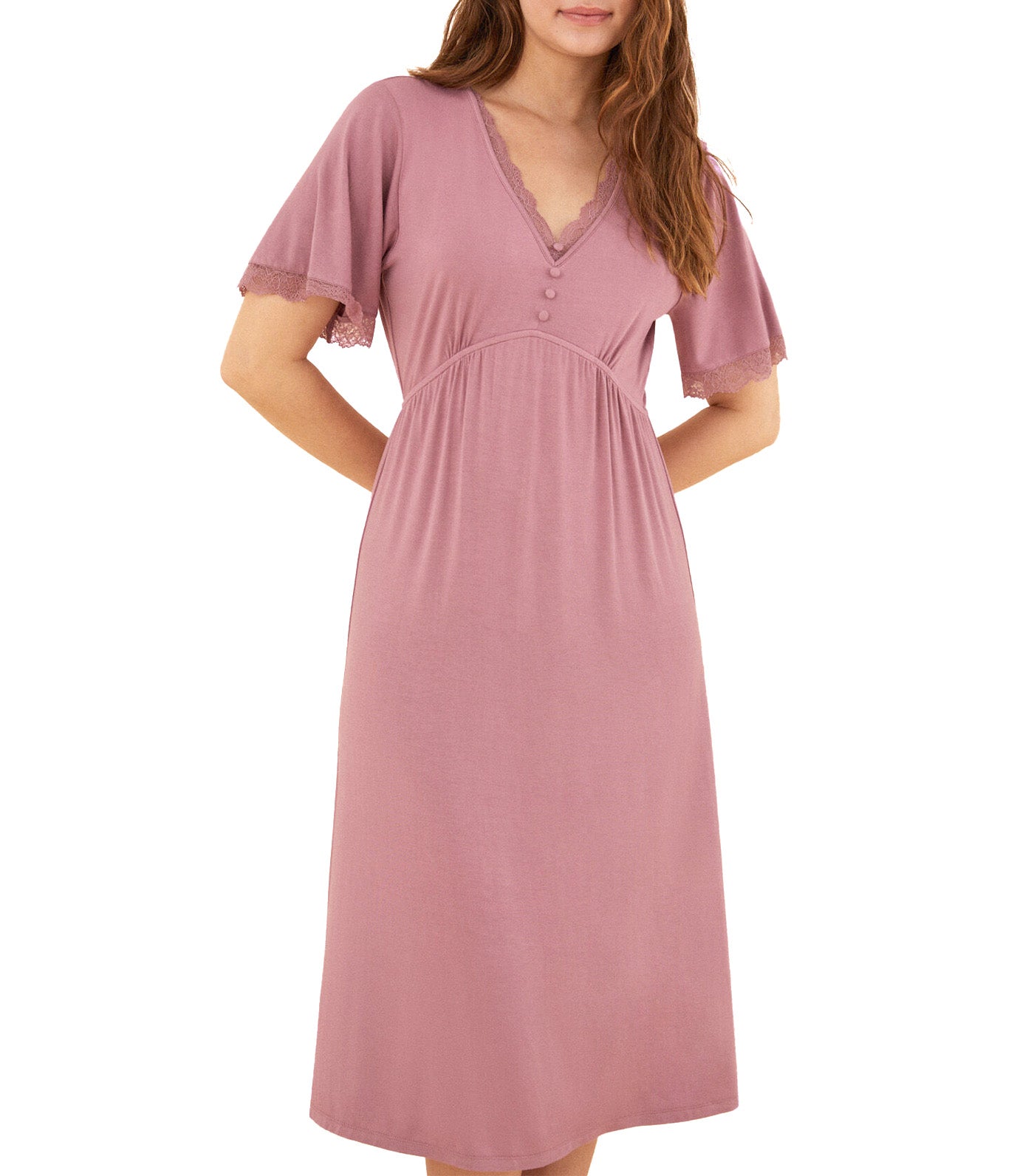 Super Soft Viscose Pink Nightgown