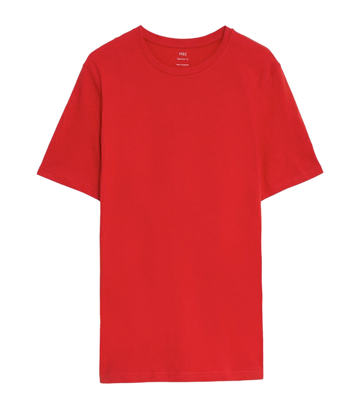 Pure Cotton Crew Neck T-Shirt Berry Red