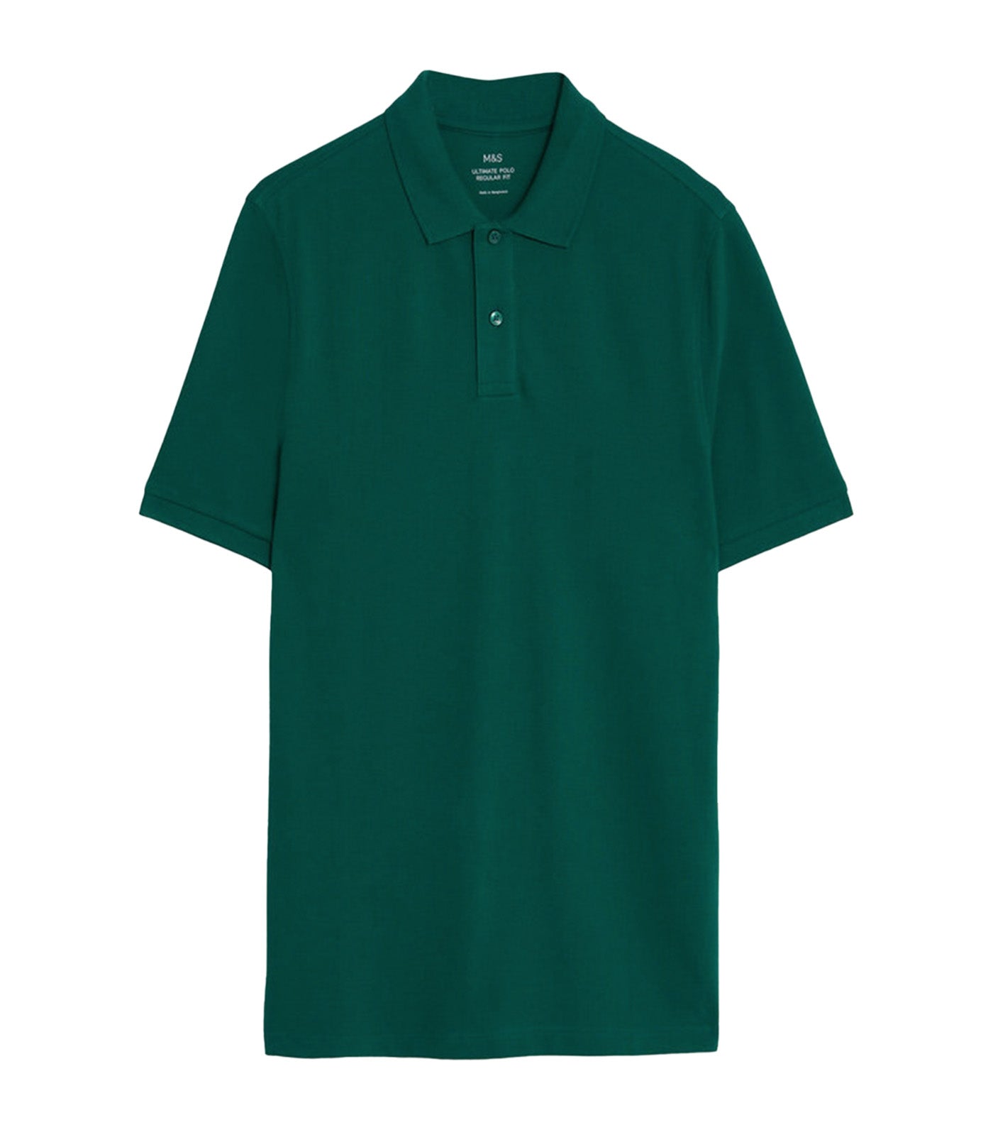 Pure Cotton Pique Polo Shirt Hunter Green