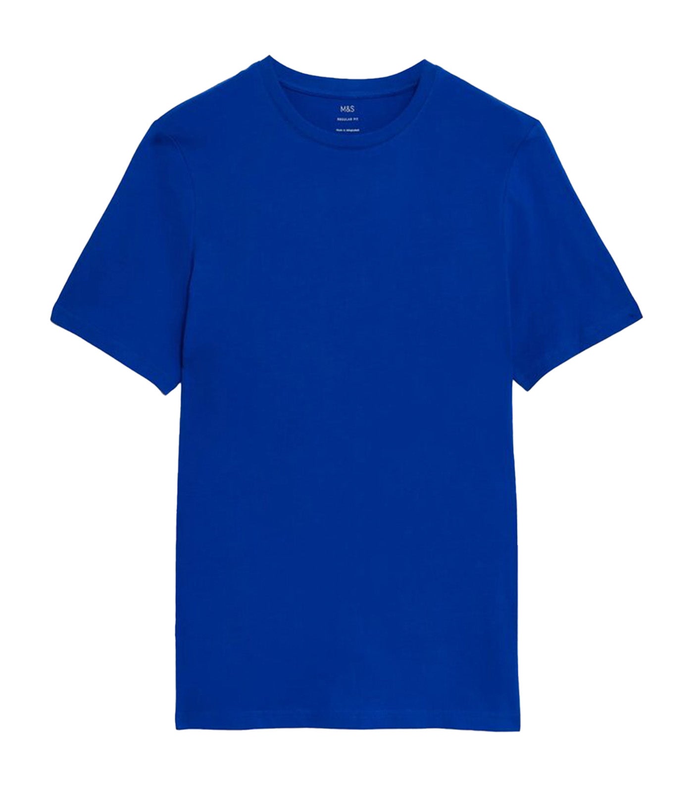 Pure Cotton Crew Neck T-Shirt Cobalt