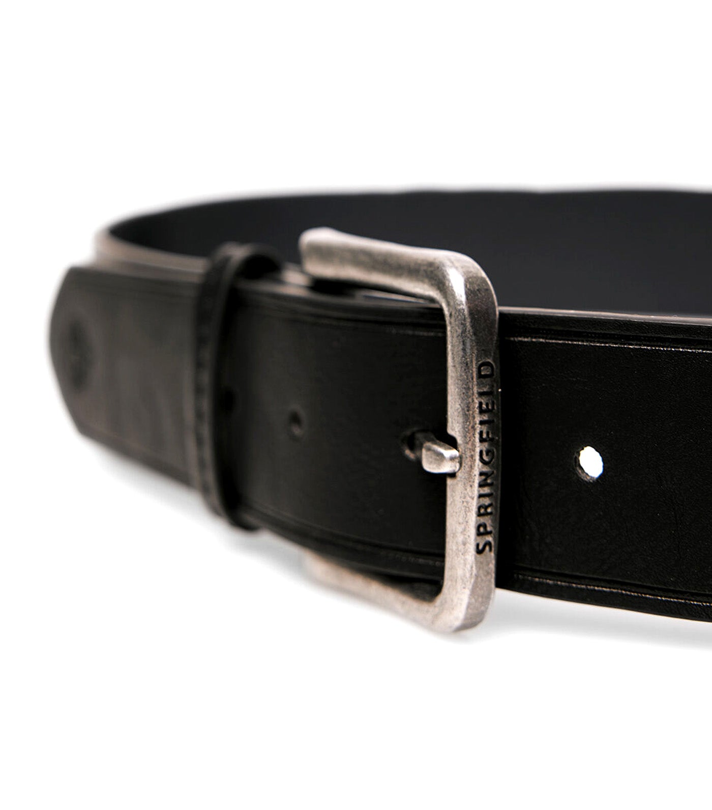 Basic Leather Effect Belt Black
