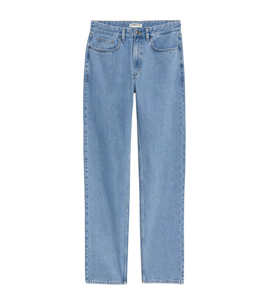 Straight Fit Pure Cotton Jeans Light Blue