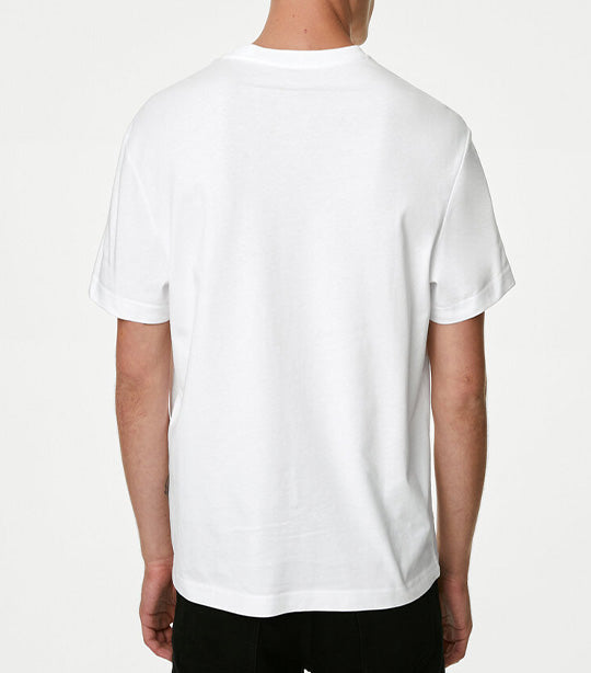 Pure Cotton Graphic T-Shirt White
