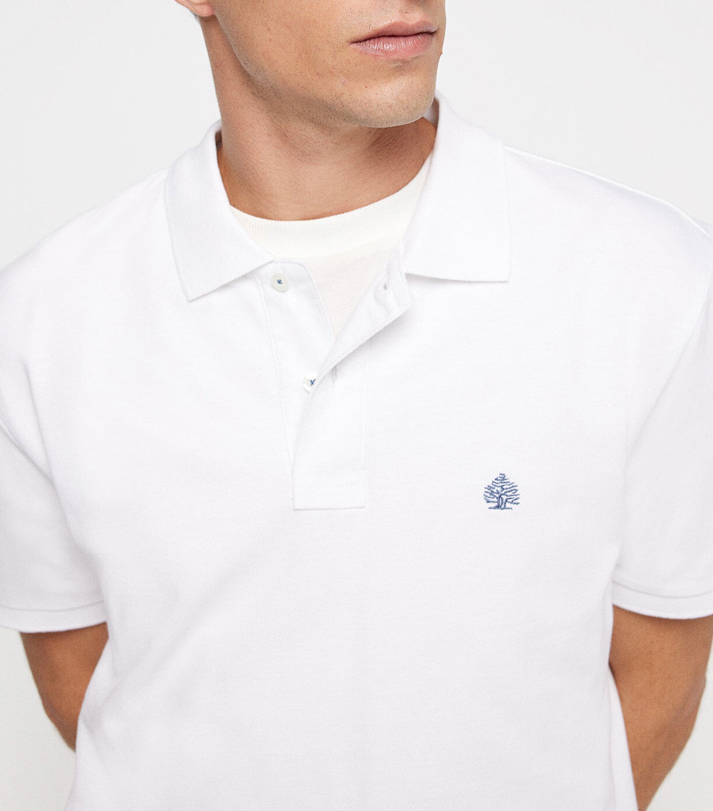 Basic Pique Polo White