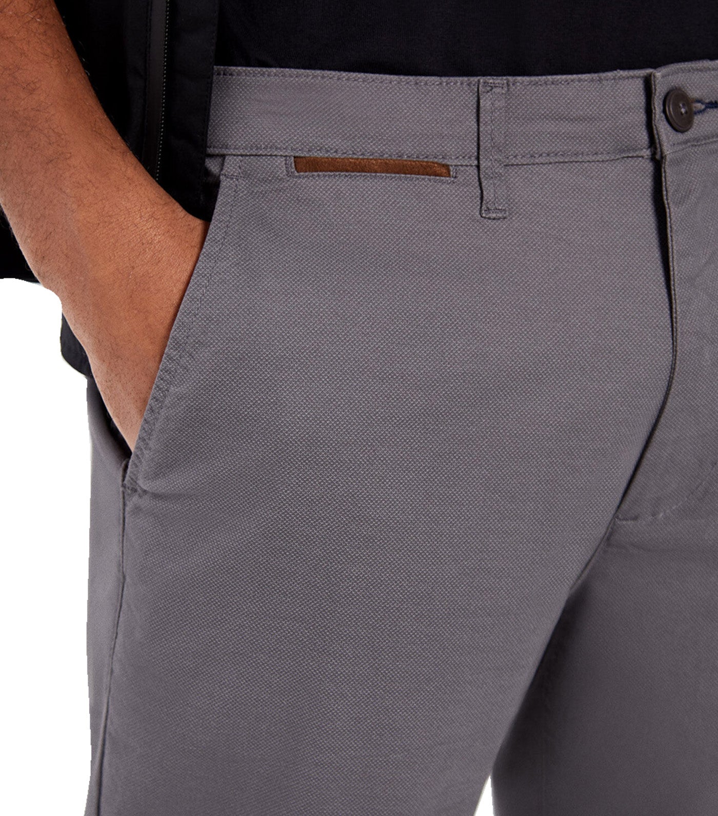 Micro Printed Chino Dark Gray