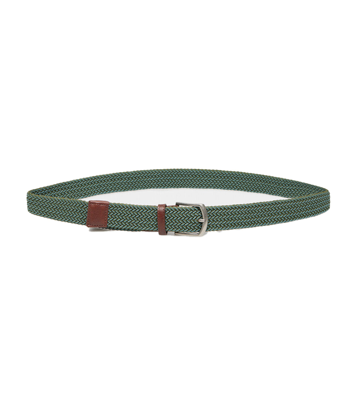Springfield Two-Tone Braided Belt Green | Rustan's