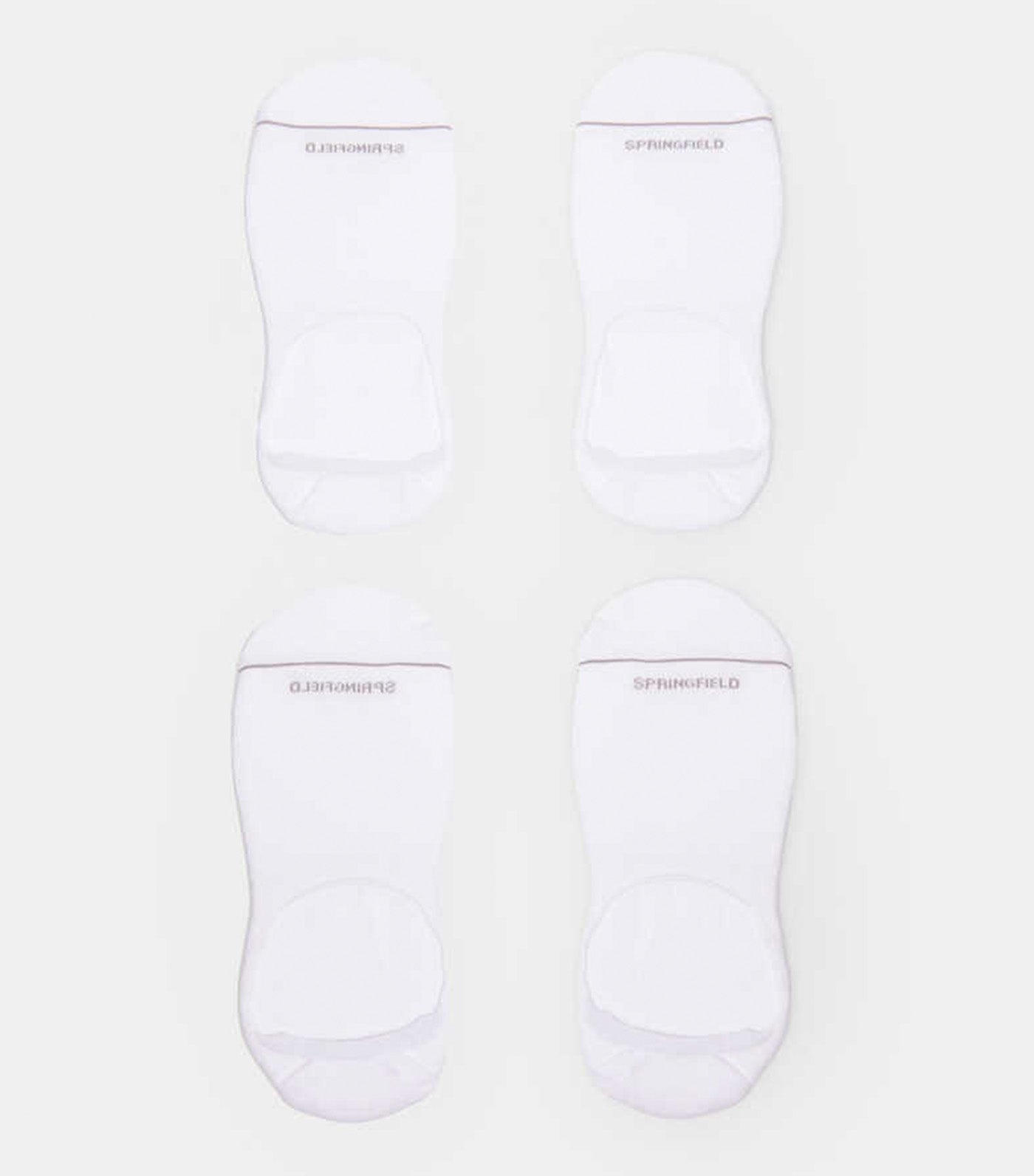 Basic Plain Invisible Sock White