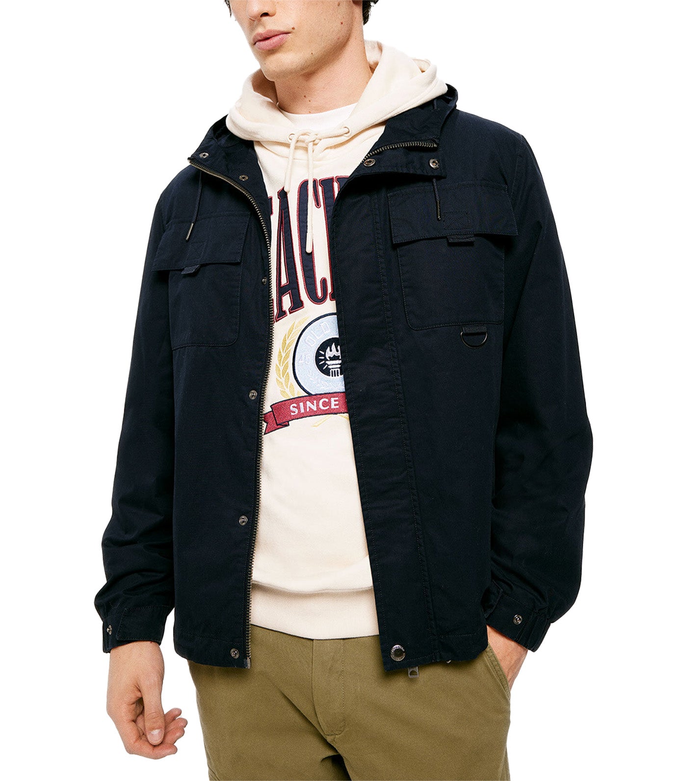 Cotton Parka Navy