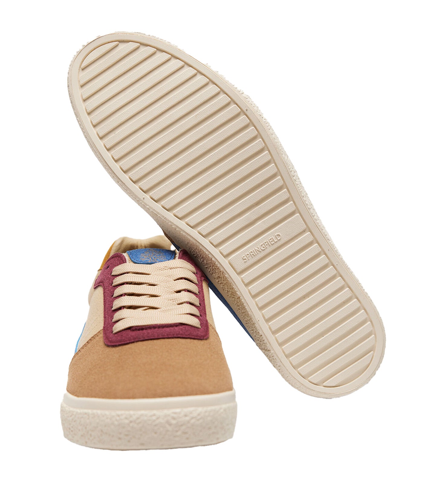 Paneled Casual Sneaker Brown