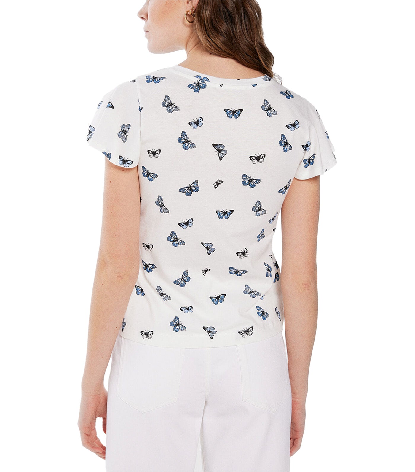Printed Motifs T-shirt Butterfly