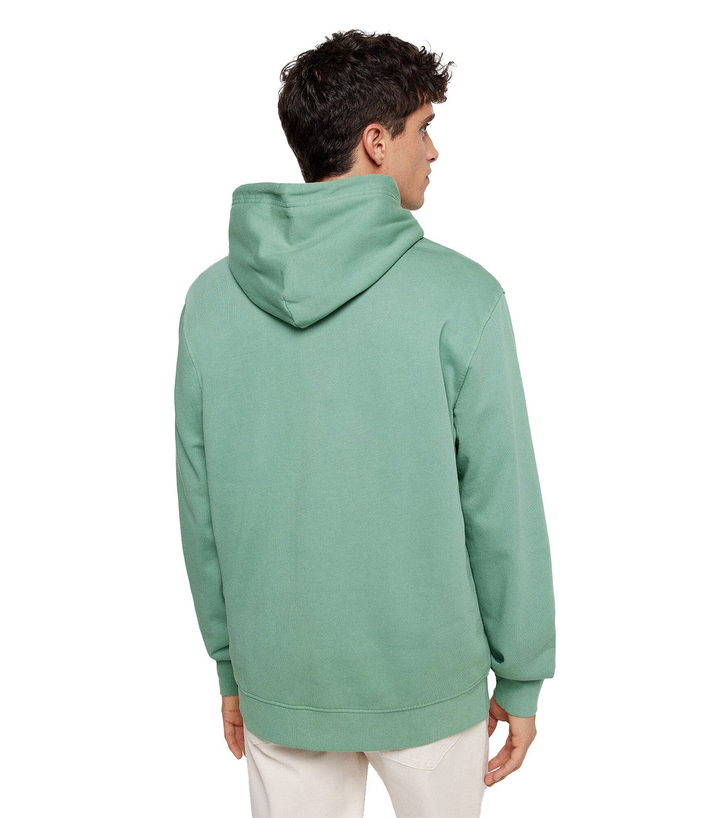 Basic Washed Hoodie Green