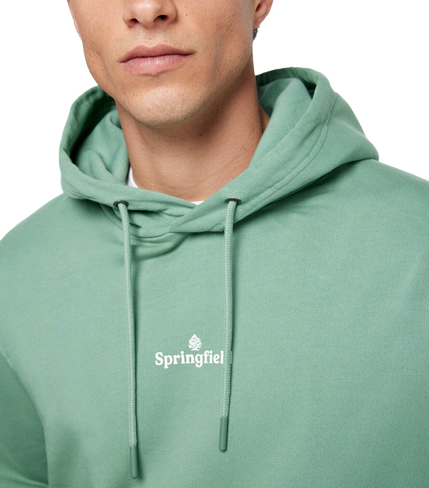 Basic Washed Hoodie Green