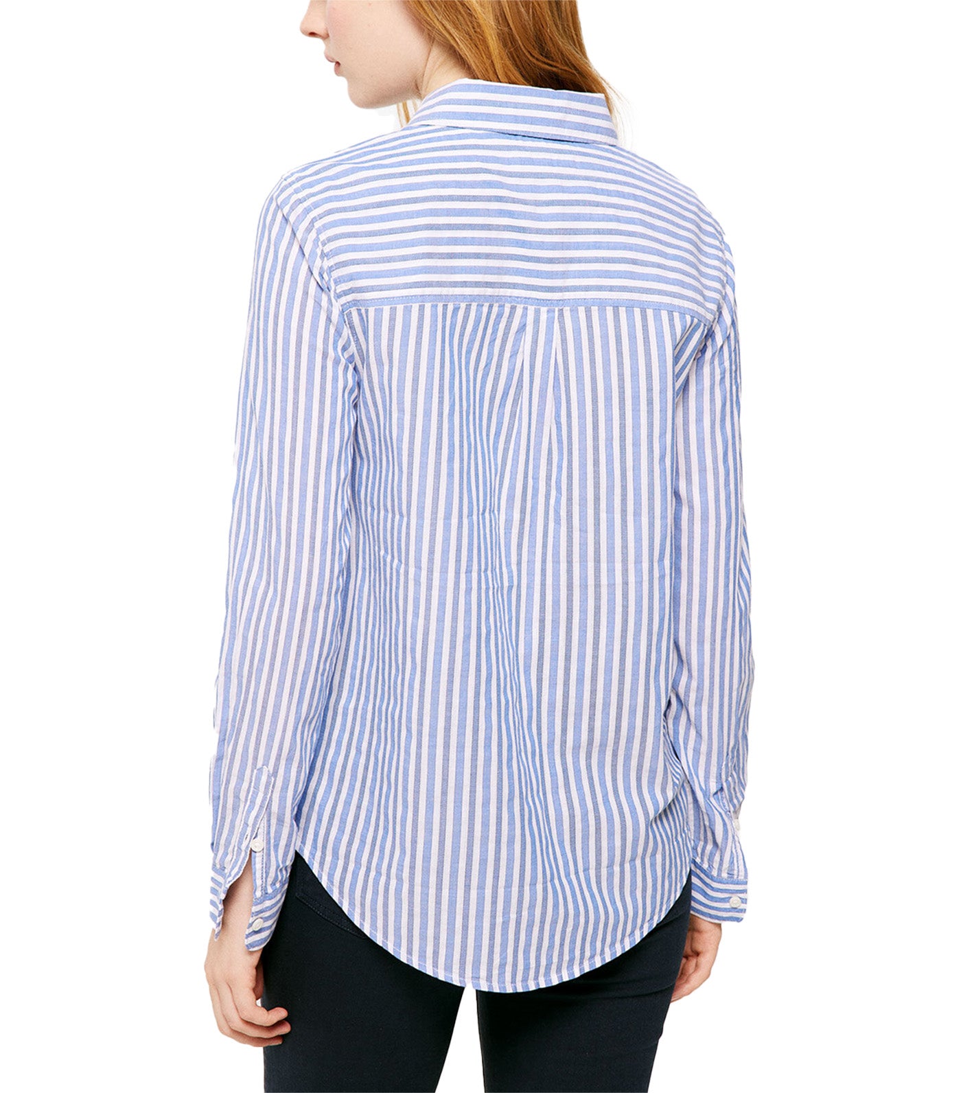 Striped Texture Shirt Blue
