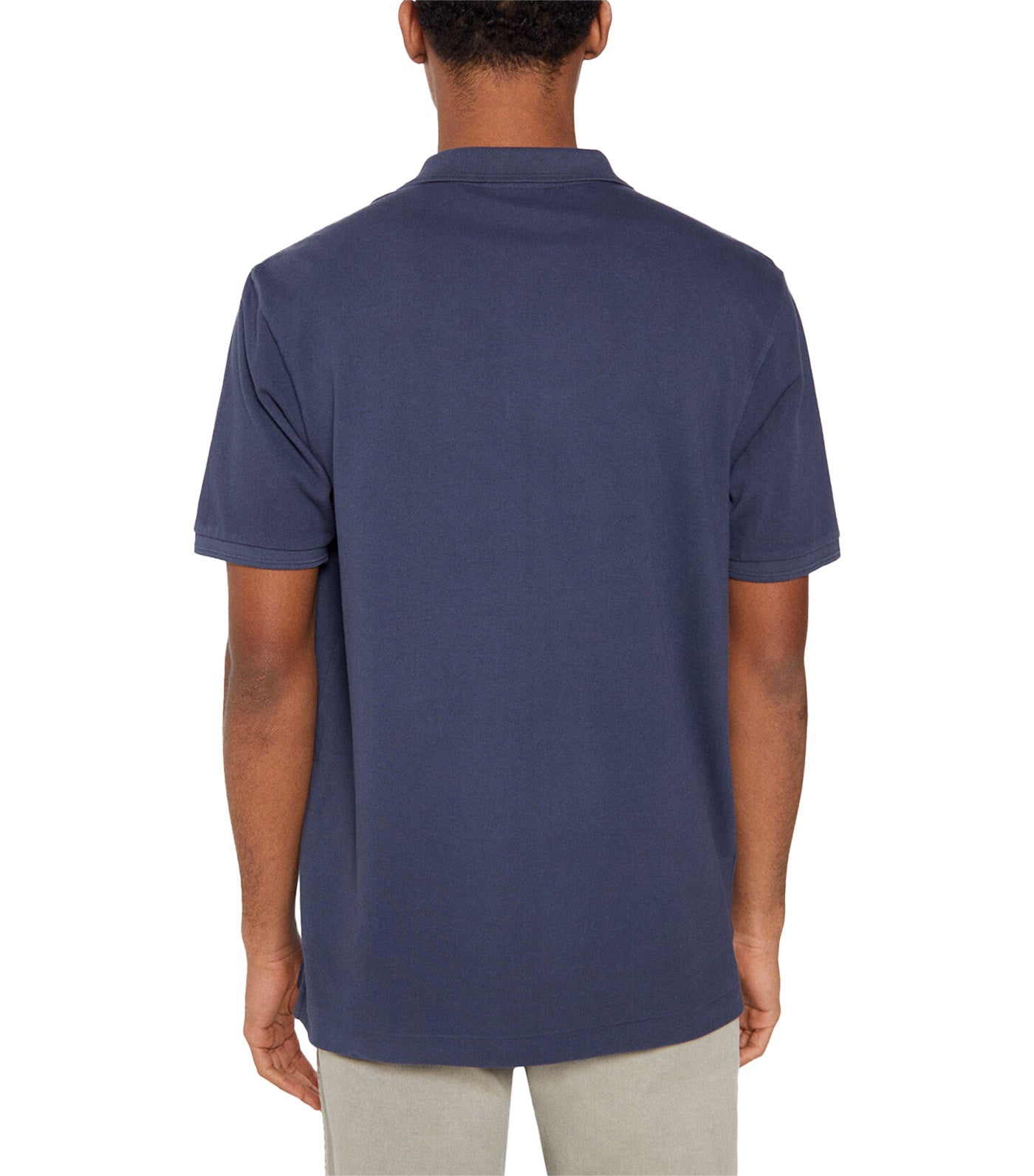 Special Washed Pique Polo Dark Blue