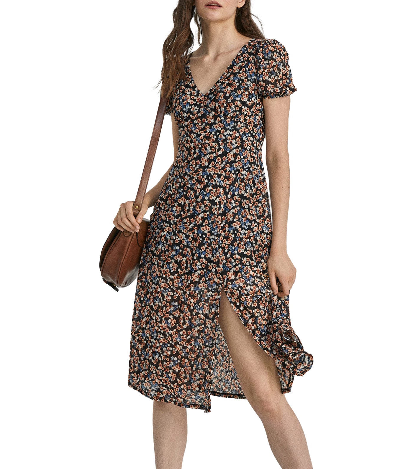 Printed Fitted Midi Dress 1