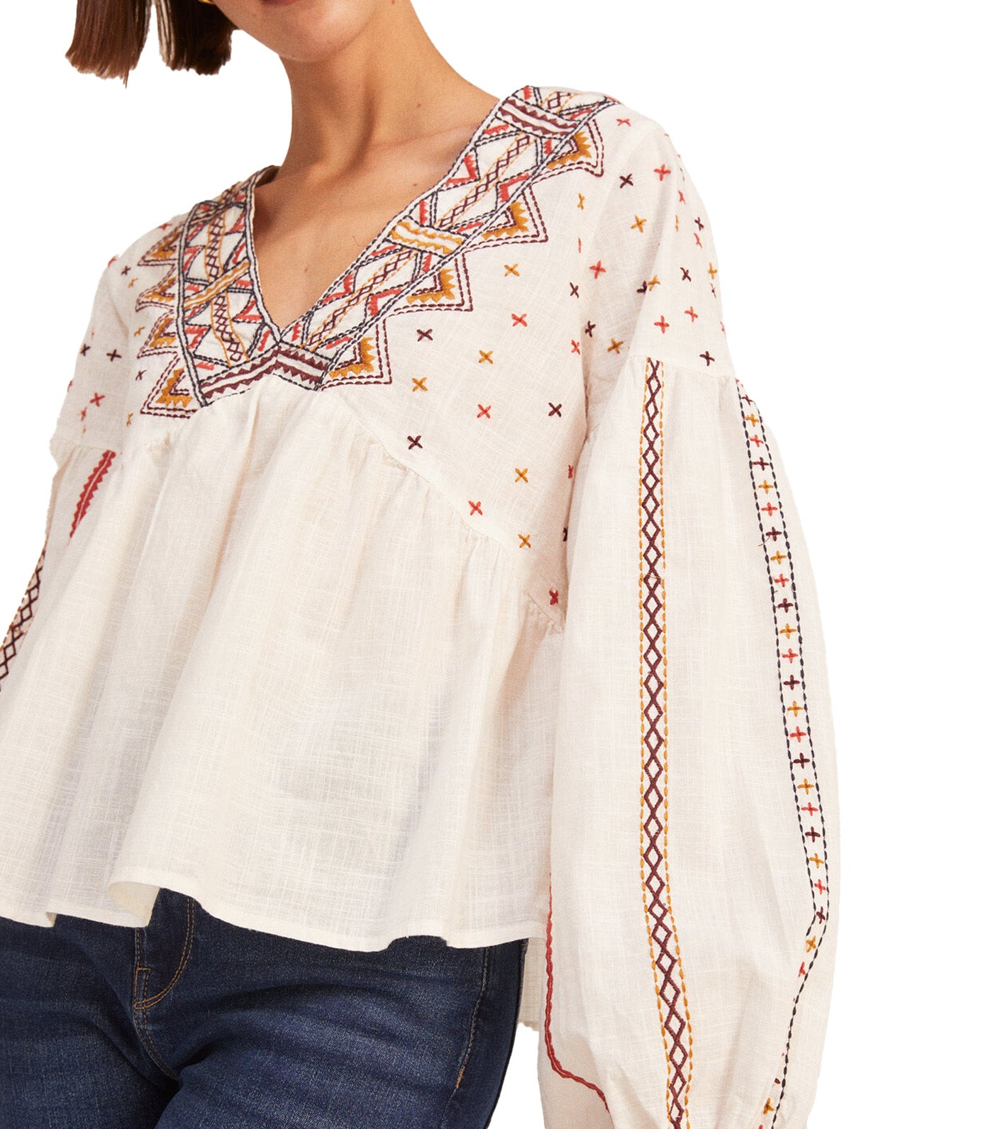 Embroidered Boho Blouse 3