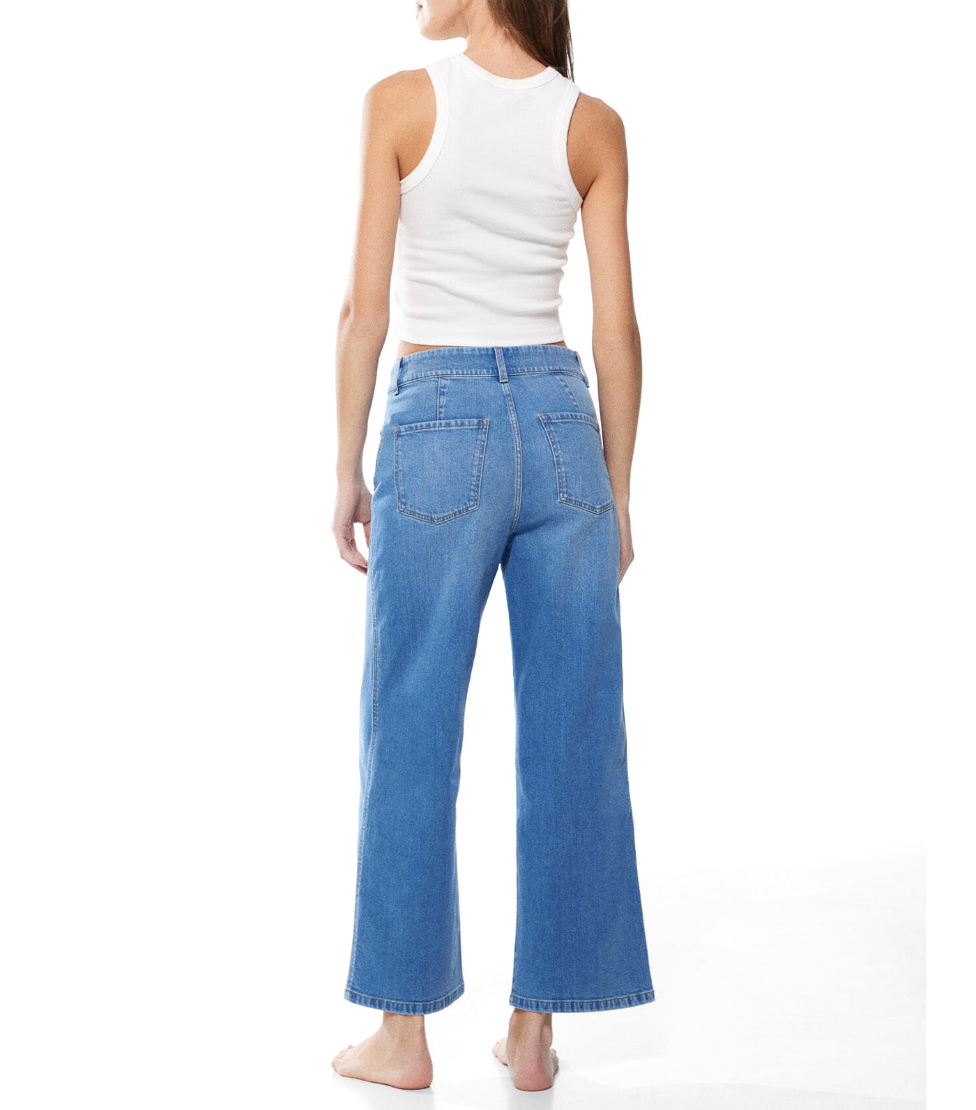 Culotte Jeans Medium Blue