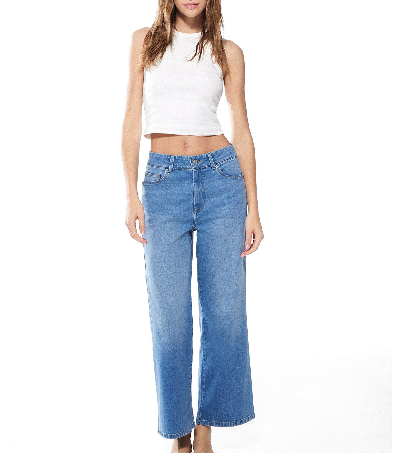 Culotte Jeans Medium Blue