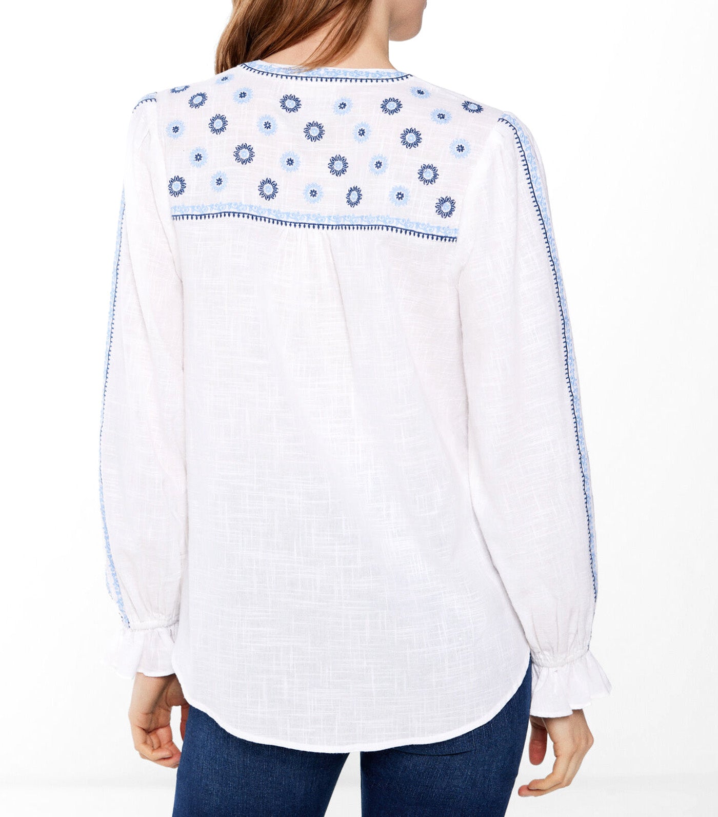 Embroidery Blouse Blue